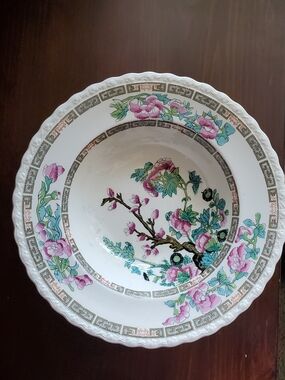 Myott Stafforshire England Indian Tree Porcelain 8" Soup Bowl